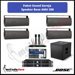 Paket Sound Gereja Speaker Bose AMU 208 | 4 Speaker dan 1 Sub Bose
